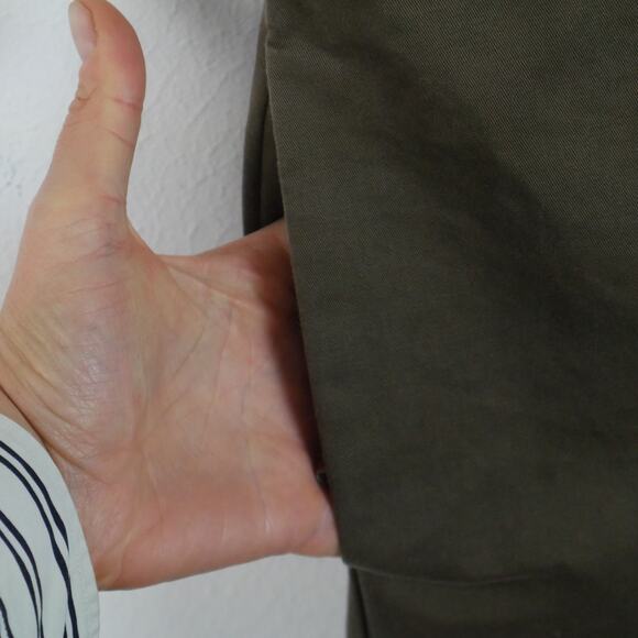 Shades of Grey Small Jumpsuit Utility Coveralls Olive Drab Minimal Modern Cotton - Picture 8 of 11